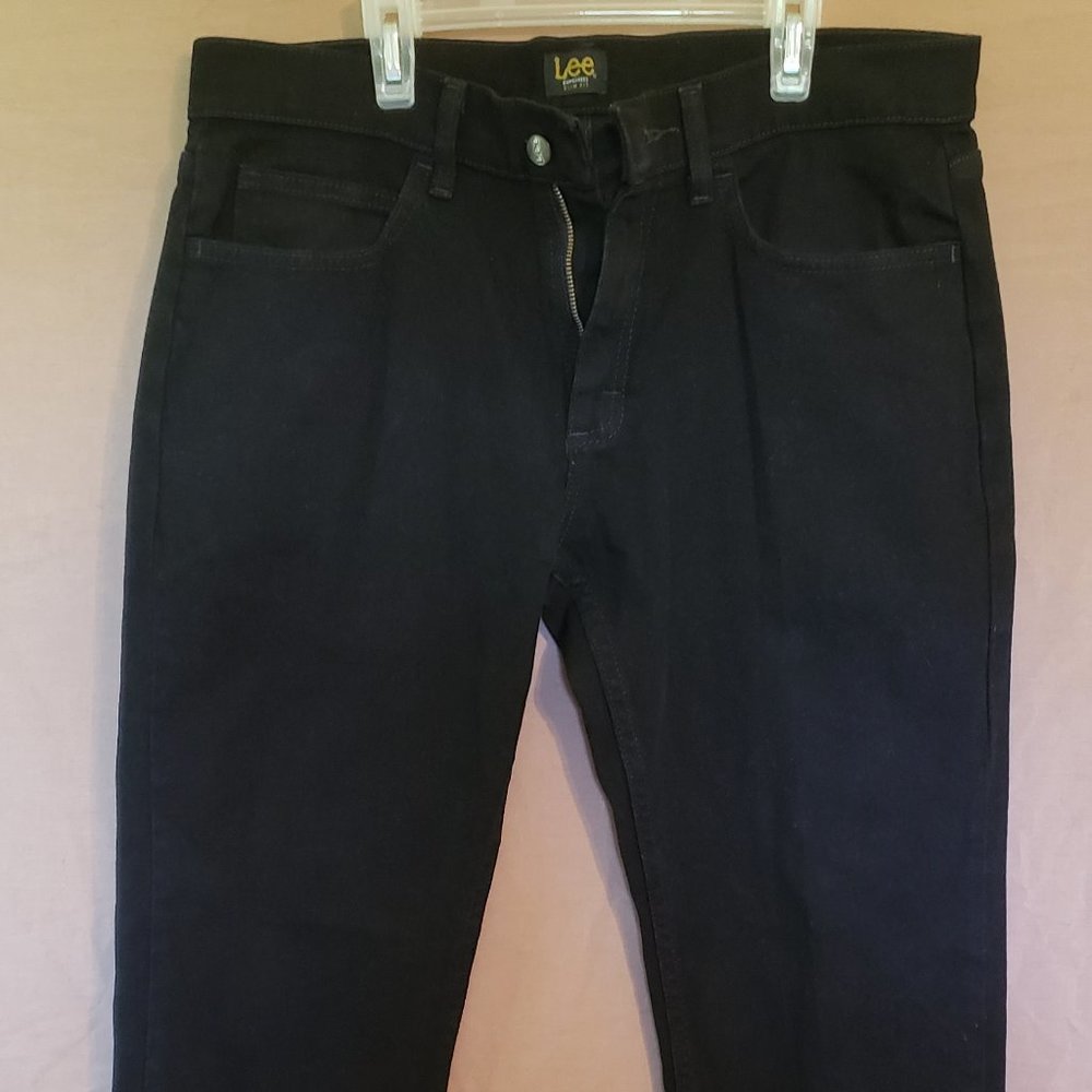 Lee Dungarees, Black Slim Fit Jeans, Size 32 x 30